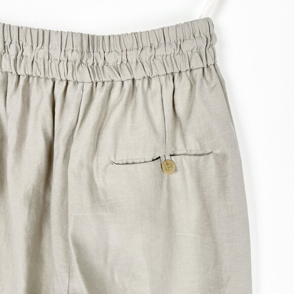 Forte Forte Sand-Washed Drawstring Khaki Trousers Euro Old Money Luxury Pants - Picture 10 of 12